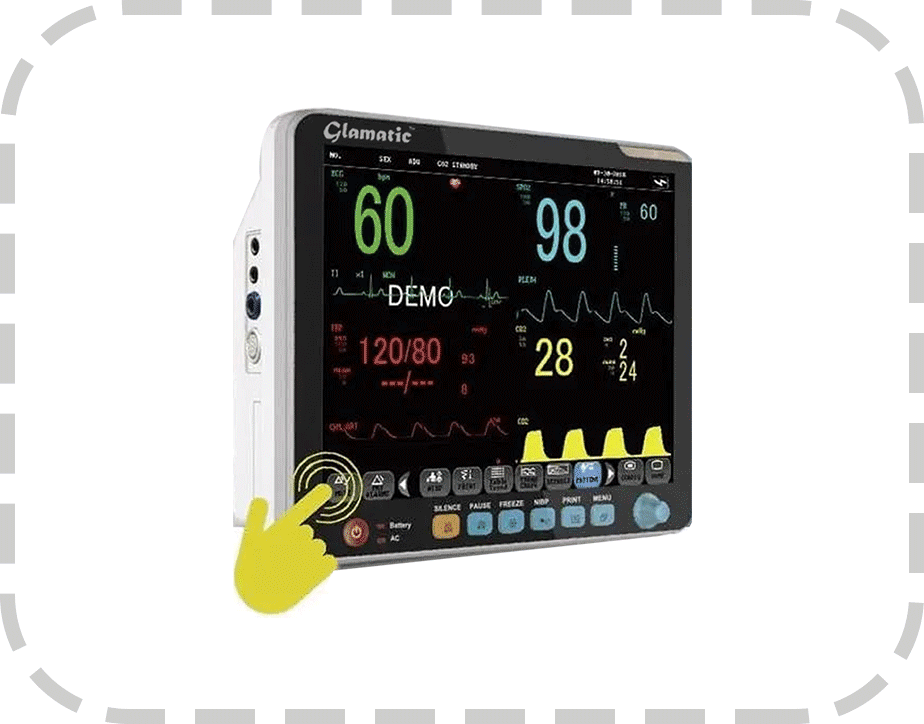 Multipara Patient Monitor with Touch Screen